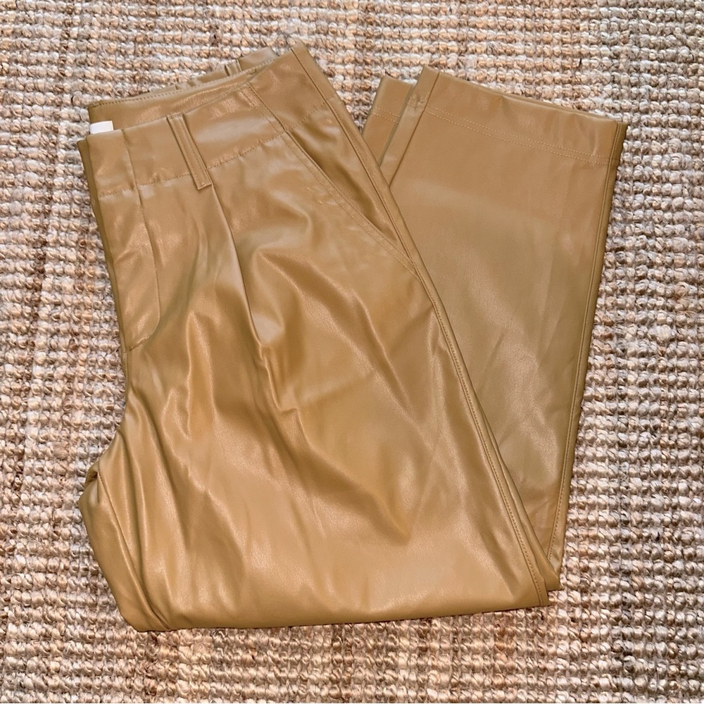 A New Day High Rise Tapered Faux Leather Pants